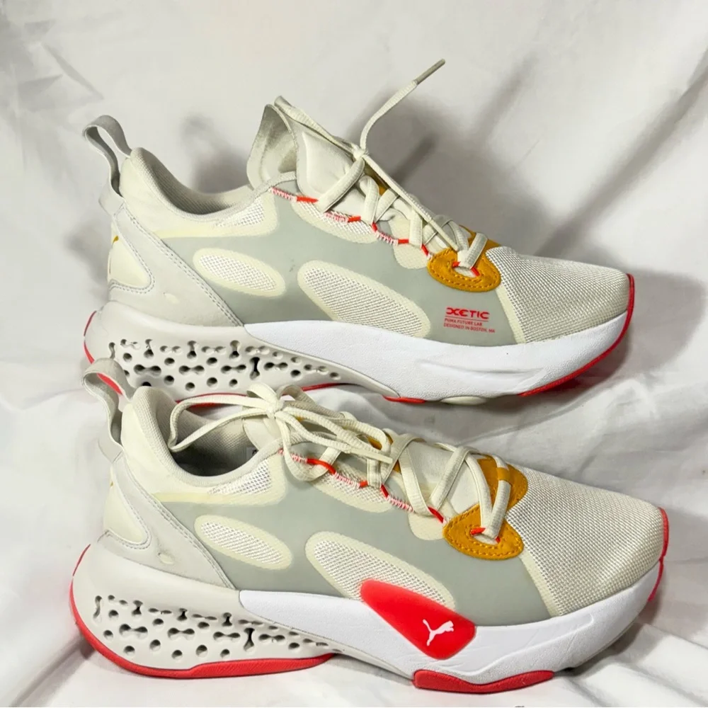Puma XETIC Halflife Ivory Glow Sunblaze Women’s size 10 - Picture 4 of 11